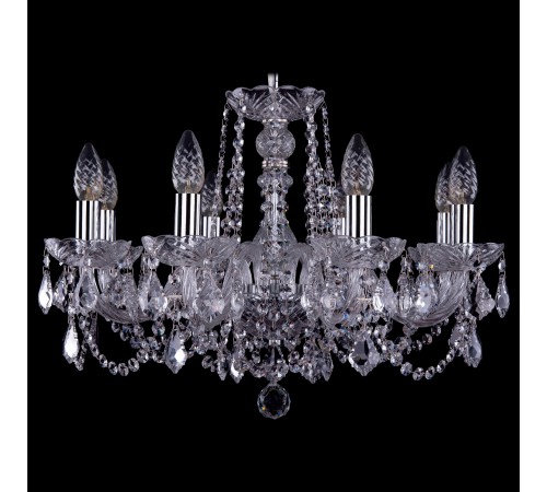 Подвесная люстра Bohemia Ivele Crystal 1402/8/195/Ni/Leafs 1402 Подвесная люстра Bohemia Ivele Crystal 1402/8/195/Ni/Leafs 1402