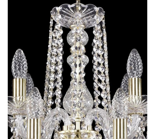 Подвесная люстра Bohemia Ivele Crystal 1402/8+4/160/2d/G 1402 Подвесная люстра Bohemia Ivele Crystal 1402/8+4/160/2d/G 1402