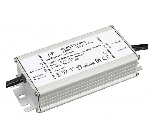 Блок питания с проводом Arlight 025028 ARPV-UH Блок питания с проводом Arlight 025028 ARPV-UH