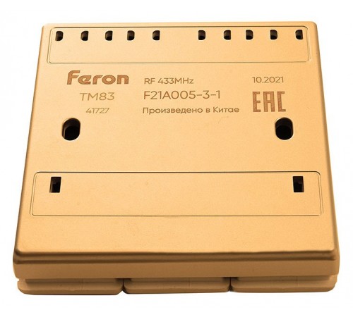 Выключатель беспроводной трехклавишный Feron 41727 Tm 83 Выключатель беспроводной трехклавишный Feron 41727 Tm 83