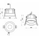 Встраиваемый светильник iLedex 112-12W-D80-4000K-24DG-WH Mars