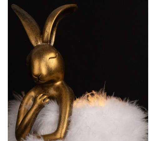 Настольная лампа декоративная Loft it 10315/A White fluff Lapine Настольная лампа декоративная Loft it 10315/A White fluff Lapine