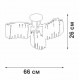 Потолочная люстра Vitaluce V5884-0/6PL V5884