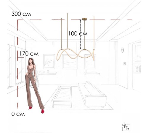 Подвесной светильник Loft it 10388P/C Brass Thread Подвесной светильник Loft it 10388P/C Brass Thread