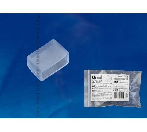 Заглушка для лент Uniel UL-00000871 UCW-K14-CLEAR Заглушка для лент Uniel UL-00000871 UCW-K14-CLEAR