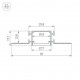 Профиль встраиваемый гибкий Arlight 040331(1) FANTOM-BENT