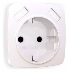 Накладка для розетки с заземлением и со шторками и 2хUSB type A Ambrella Volt OP2090 Quant