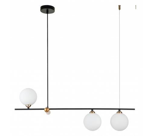Подвесной светильник Indigo 11015/3P Black Opaco Подвесной светильник Indigo 11015/3P Black Opaco