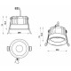 Встраиваемый светильник iLedex 112-12W-D80-4000K-24DG-BK Mars