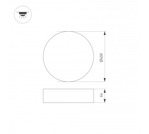 Накладной светильник Arlight 034815 RONDO Накладной светильник Arlight 034815 RONDO