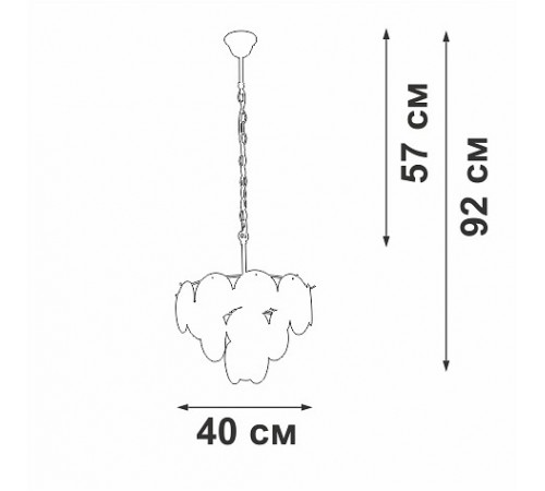 Подвесная люстра Vitaluce V5889-8/5 V5889 Подвесная люстра Vitaluce V5889-8/5 V5889
