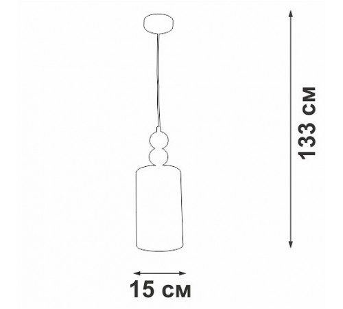 Подвесной светильник Vitaluce V2892-1/1S V2892 Подвесной светильник Vitaluce V2892-1/1S V2892