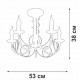 Люстра на штанге Vitaluce V3035-0/5PL V3035