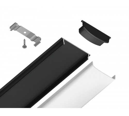 Профиль накладной гибкий Ambrella Light GP1600BK GP Профиль накладной гибкий Ambrella Light GP1600BK GP