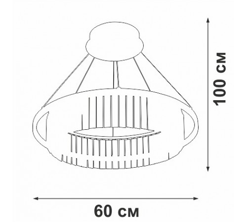 Подвесная люстра Vitaluce V5401-1/1S V5401