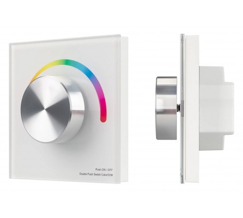 Панель-регулятора цвета RGB роторный встраиваемый Arlight 033764 SMART Панель-регулятора цвета RGB роторный встраиваемый Arlight 033764 SMART