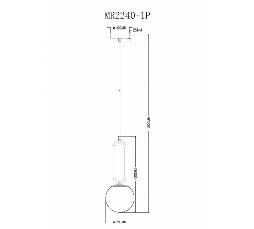 Подвесной светильник MyFar MR2240-1P Pierre Подвесной светильник MyFar MR2240-1P Pierre