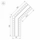 Соединитель угловой L-образный накладной Arlight 030093 S-LUX