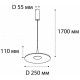 Подвесной светильник Italline IT03-339 grey IT03-339