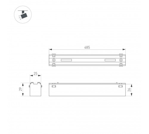 Накладной светильник Arlight 044435 MAG-VIBE Накладной светильник Arlight 044435 MAG-VIBE