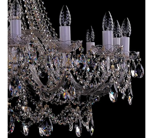 Подвесная люстра Bohemia Ivele Crystal 1411/16/400/XL-115/G 1411