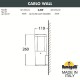 Светильник на штанге Fumagalli DR1.570.000.LXU1L Carlo