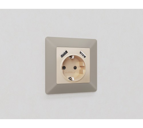 Рамка на 1 пост Ambrella Volt AF110361 Line Рамка на 1 пост Ambrella Volt AF110361 Line