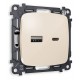 Розетка 2хUSB type A и C без рамки Ambrella Volt MO311010 Quant