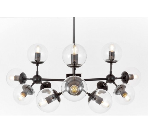 Люстра на штанге LUMINA DECO LDP 160-12 BK+PR Zodiak Люстра на штанге LUMINA DECO LDP 160-12 BK+PR Zodiak
