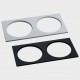 Рамка на 2 светильника Italline IT06-6016 black FR2 IT06-6016