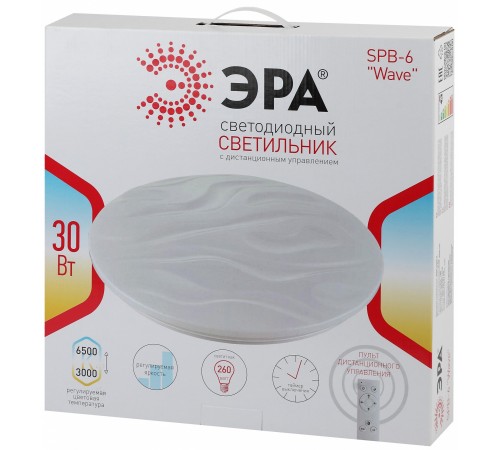 Накладной светильник Эра SPB-6-30-RC Wave Классик Накладной светильник Эра SPB-6-30-RC Wave Классик