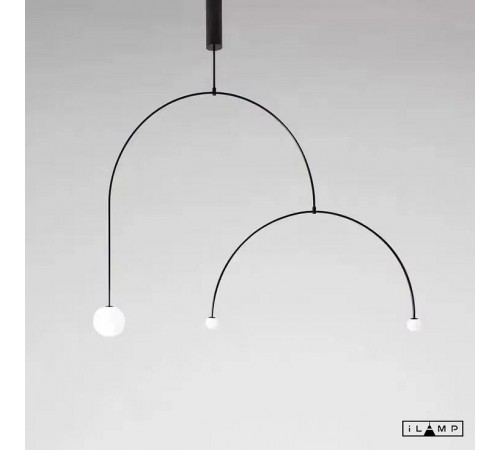 Подвесной светильник iLamp 8628P/3 BK-WH North Подвесной светильник iLamp 8628P/3 BK-WH North