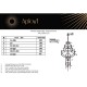 Подвесная люстра Aployt APL.858.03.31 Alessio