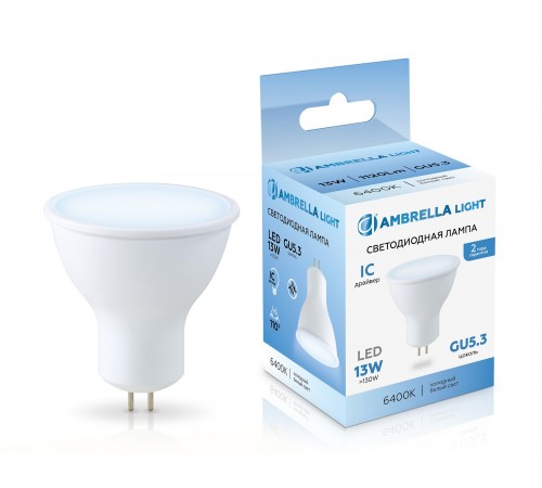 Лампа светодиодная Ambrella Light 161306 MR16 Лампа светодиодная Ambrella Light 161306 MR16