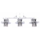 Подвесной светильник LUMINA DECO LDP 11327B-3 PR WT Capri