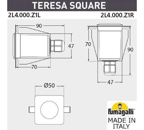 Встраиваемый в дорогу светильник Fumagalli 2L4.000.000.LXZ1L Teresa Встраиваемый в дорогу светильник Fumagalli 2L4.000.000.LXZ1L Teresa