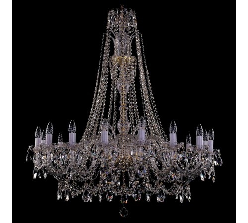 Подвесная люстра Bohemia Ivele Crystal 1411/16/400/XL-115/G 1411