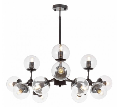 Люстра на штанге LUMINA DECO LDP 160-12 BK+PR Zodiak Люстра на штанге LUMINA DECO LDP 160-12 BK+PR Zodiak