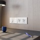 Выключатель двухклавишный без рамки Voltum VLS020101 S70