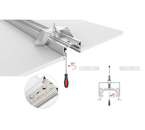 Профиль Arlight 021176 S2-LINIA55-F-2500 ANOD+OPAL Профиль Arlight 021176 S2-LINIA55-F-2500 ANOD+OPAL
