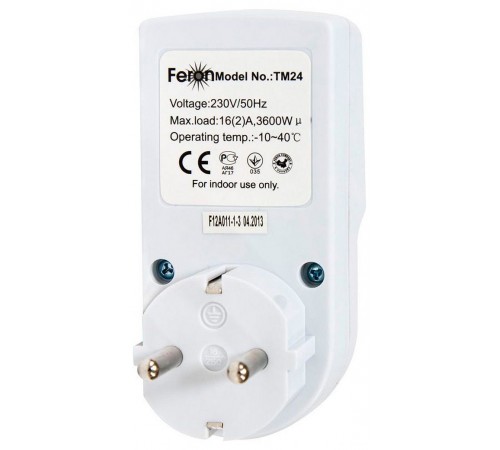 Розетка с таймером Feron 23257 TM24 Розетка с таймером Feron 23257 TM24