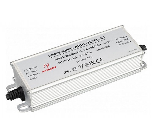 Блок питания с проводом Arlight 035966 ARPV Блок питания с проводом Arlight 035966 ARPV