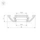 Профиль накладной Arlight 13215 PHS-A-2000 ANOD