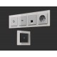 Рамка на 3 поста Ambrella Volt AF330403 Platos Стекло органическое
