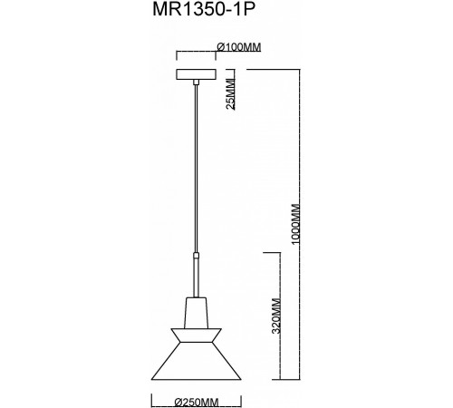 Подвесной светильник MyFar MR1350-1P Kristina Подвесной светильник MyFar MR1350-1P Kristina