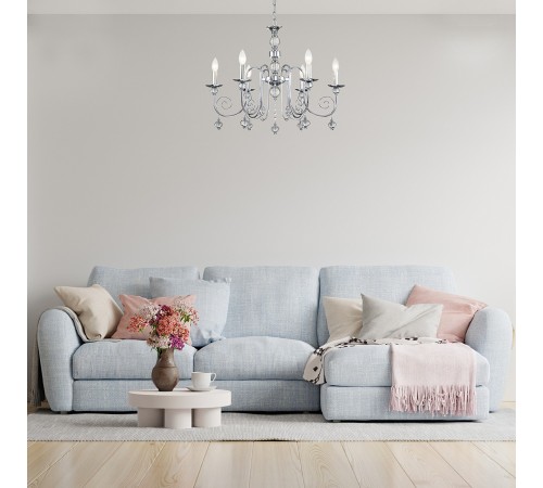 Подвесной светильник Escada 678/6PL Chrome Shine Подвесной светильник Escada 678/6PL Chrome Shine