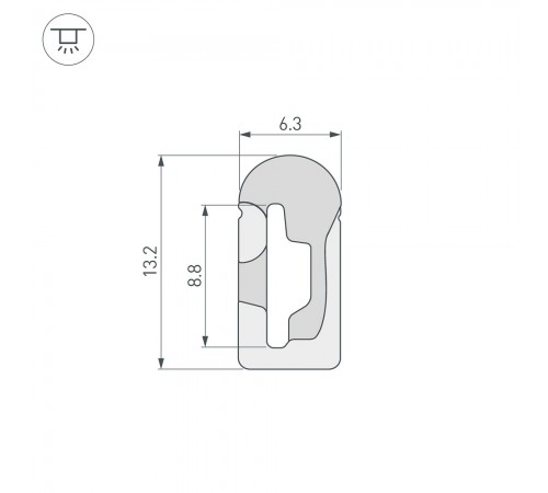 Короб накладной гибкий Arlight 040265 WPH Короб накладной гибкий Arlight 040265 WPH