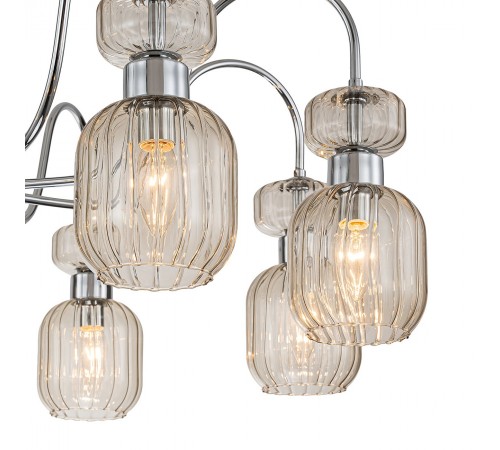 Люстра на штанге Escada 1141/8PL Chrome/Beige Gloss Люстра на штанге Escada 1141/8PL Chrome/Beige Gloss