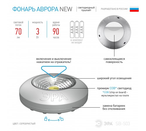 Ночник Эра Б0031042 Аврора Ночник Эра Б0031042 Аврора