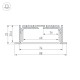 Профиль встраиваемый Arlight 019315 SL-LINIA88-F-2000 ANOD